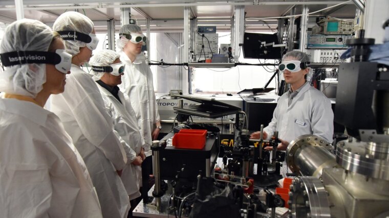 Attosecond physics laboratory of Dr. Adrian Pfeiffer.