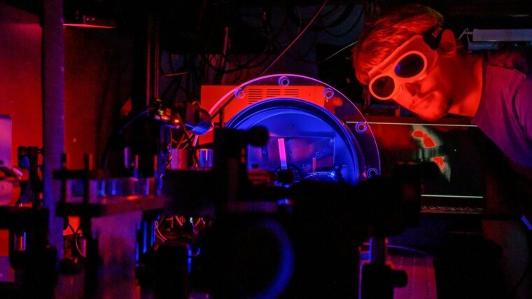 Image recognition in an ultrafast 3D measuring setup.