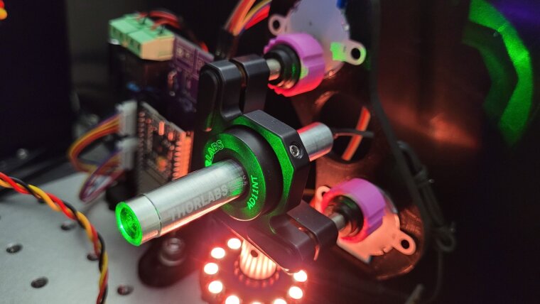 Detail of the Michelson XRTL setup in Jena.