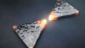 Plasmonic enhancement at two Bow-tie nanoantennas.