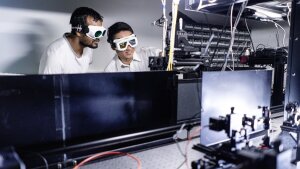 Doctoral students in the nano and quantum optics labs