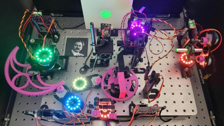 Remotely controllable Michelson interferometer with digital twin (XR TwinLab).