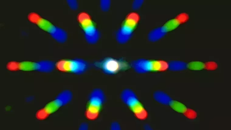 Diffraction spectrum of light