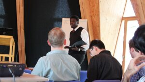 Student presentation during the ASP winter school 2012.